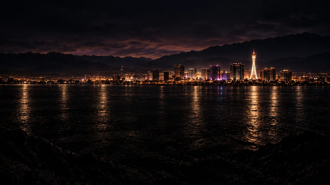Las Vegas skyline at night